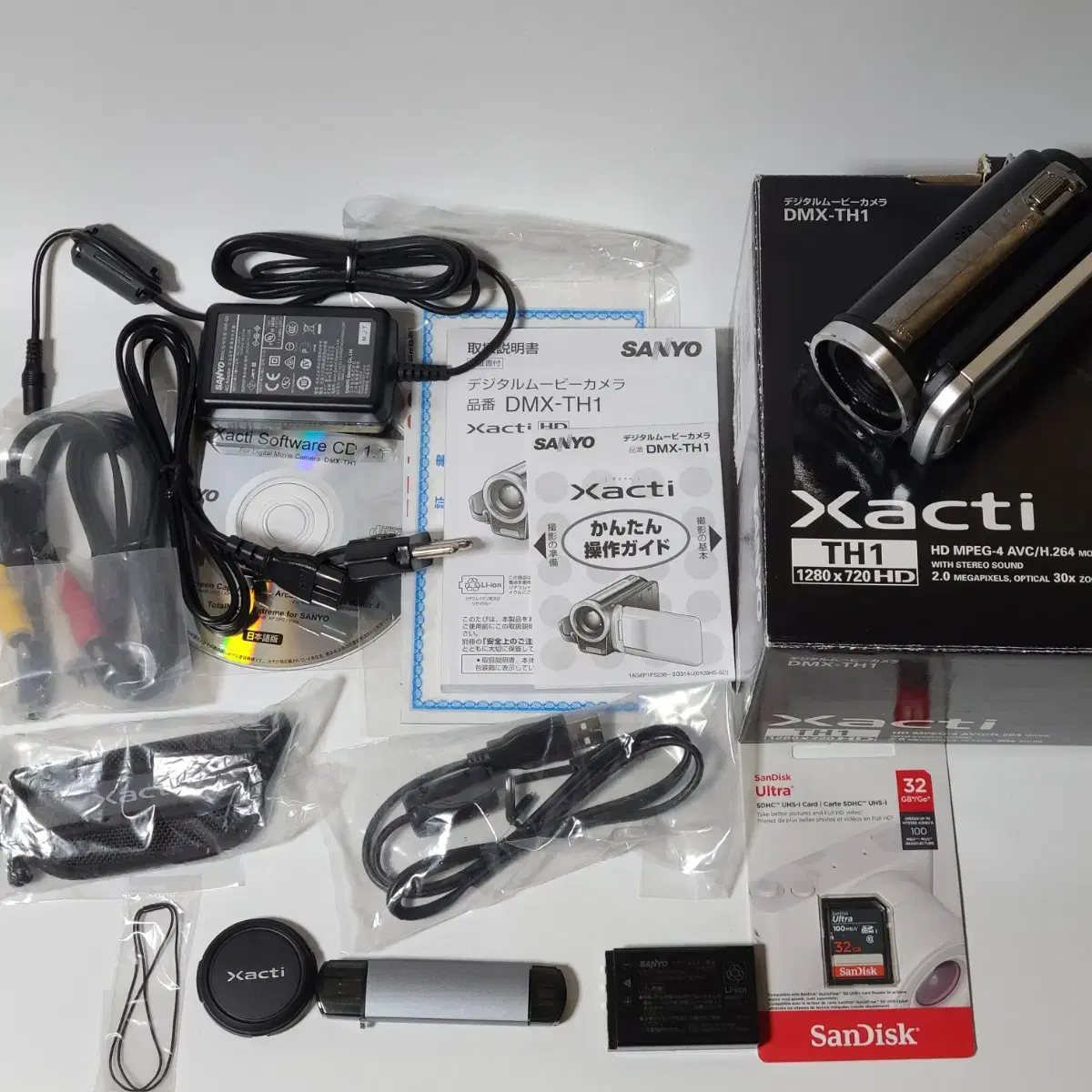 Sanyo Xacti DMX-TH1 Vintage Camcorder Camera Full Box #산요