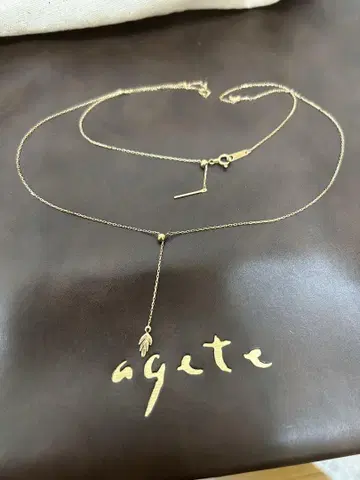 아가트 agete K10 리프 모티브 롱 목걸이