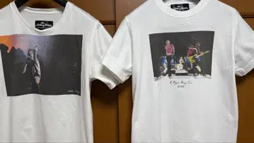 롤링 스톤스 glamb 아리가타 미키오 티셔츠 2장 세트