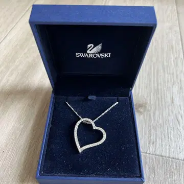 스와로브스키 하트 모양 크리스탈 목걸이