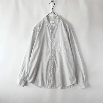 STILL BY HAND 일본제 핑 옥스 밴드 카라 셔츠 48