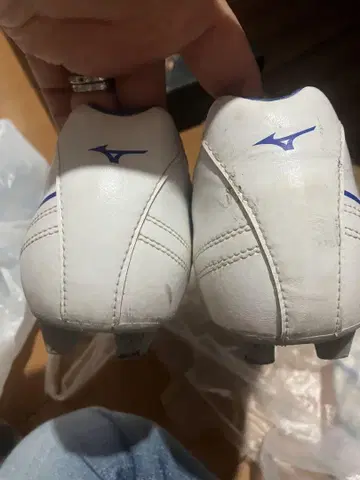 Mizuno 축구 스파이크 슈즈 화이트/블루