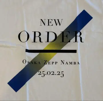 NEW ORDER 라이브 회장에서 구매한 티셔츠 뉴 오더 사이즈 XL