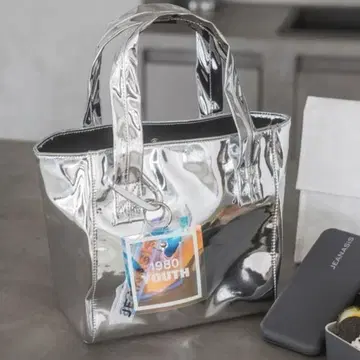 택 포함 완판템 JEANASIS 지나시스 메탈릭 토트