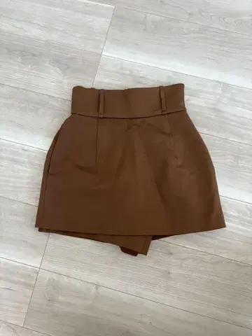 snidel 브라운 타이트 스커트 숏 팬츠