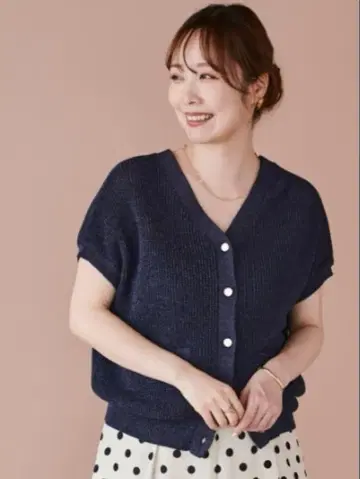 페이퍼 얀 니트 베스트
