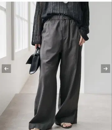 Spick and Span 개더 치노 그레이 40