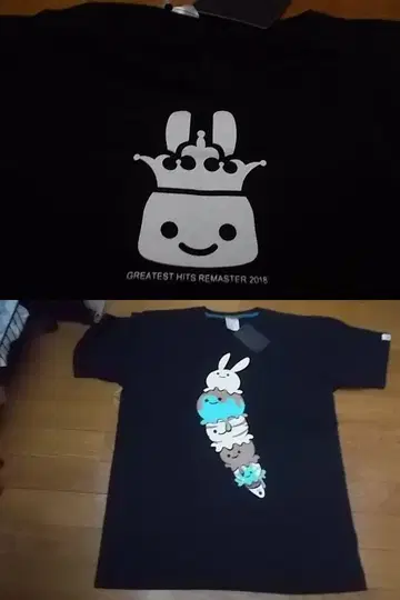 사이사 LT 셔츠 아이스크림 블랙 5주년 기념 새상품