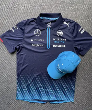 미사용 새상품 WILLIAMS RACING 피케 셔츠 & 캡 세트