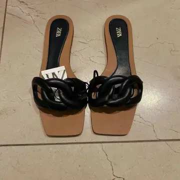 미사용 새상품 자라 샌들 37