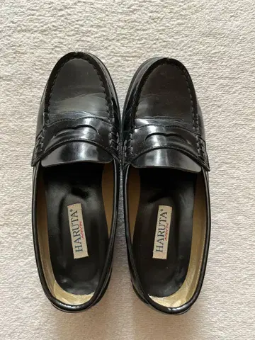 하루타 HARUTA 로퍼 학생용 24.5EEE 인조 가죽