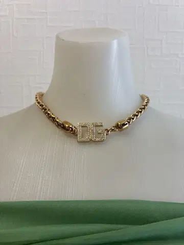 더블 G 로고 골드 체인 목걸이