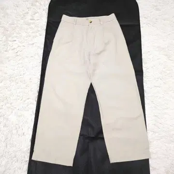 마가렛 호웰 코튼 린넨 턱 와이드 팬츠 베이지 0