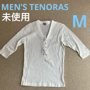 MEN'S TENORAS 7부 소매 티셔츠 M 화이트 미사용품