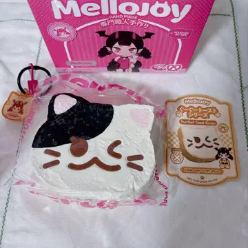 Mellojoy DIYJOJO 스퀴즈 냥코족 토스트 시리즈 고양이