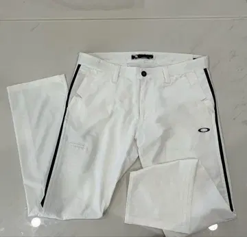 Oakley 골프 화이트 팬츠 사이드 라인 포함 size36 오클리