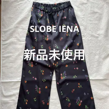 SLOBE IENA margaux/말고 flower 이지 팬츠 38