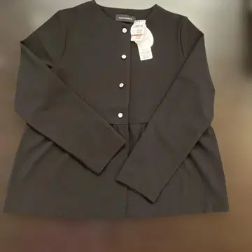 GALLORIA 블랙 노카라 자켓