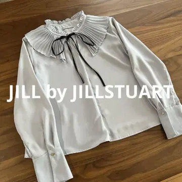 새상품급 질스튜어트 플리츠 프릴 블라우스 긴팔 셔츠 리본