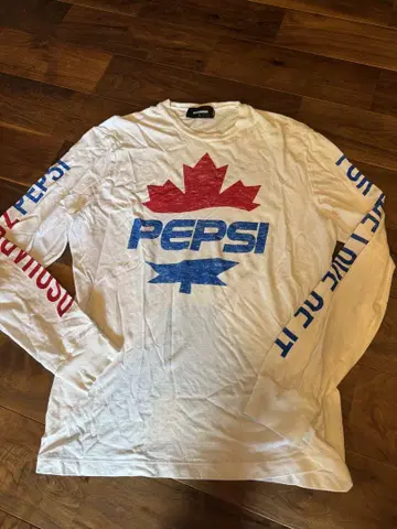 초레어 콜라보레이션 dsquared2 PEPSI 로고 긴팔 티셔츠 L