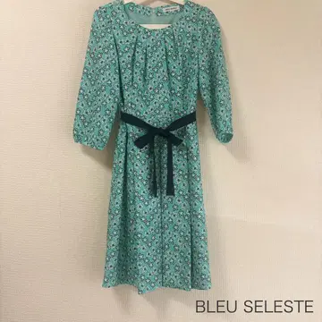 BLEU CELESTE 꽃무늬 원피스 38