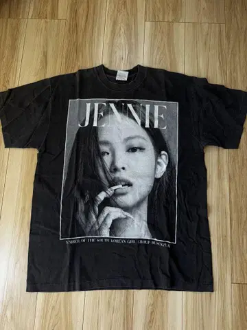 블랙 핑크 지니 페이드 셔츠