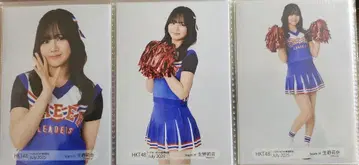HKT48 극장 한정판 브로마이드 2025년 7월 이쿠노 리나 3장 컴프