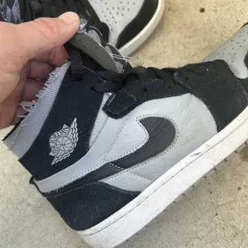 Air Jordan 하이컷 스니커즈 그레이/블랙