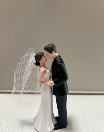 새상품급 결혼식 신랑 신부 파티 웨딩 케이크 토퍼 장식 11.4cm