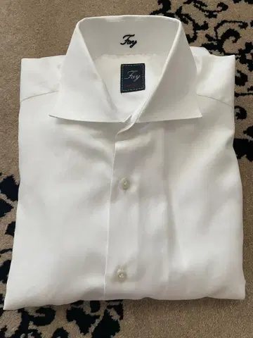 Fay Travel Shirt 화이트 100% 코튼