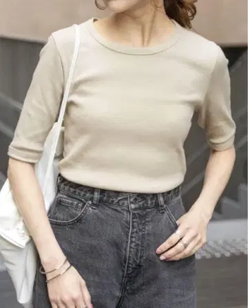 미사용 새상품 스픽 앤 스팬 컴팩트 리브 풀오버