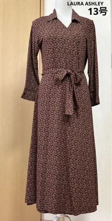 LAURA ASHLEY 로라 애슐리 가을 카슈쿨 롱 원피스