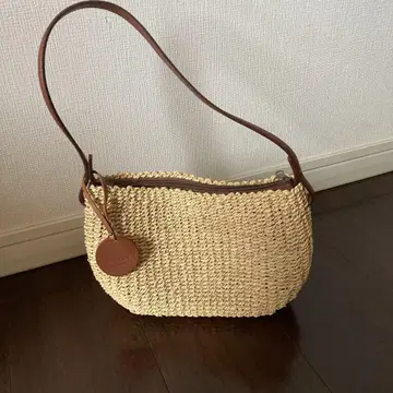 바스켓 백 paquet 숄더 미니 백 손잡이 가죽