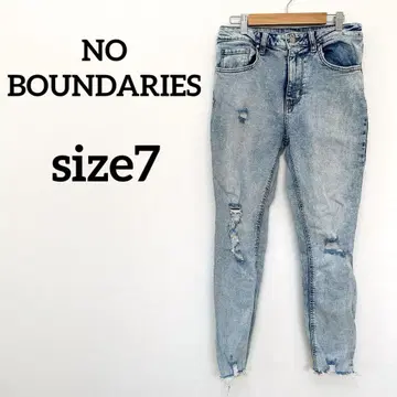 NO BOUNDARIES [7] 데님 케미컬 워시 데님 데미지 가공
