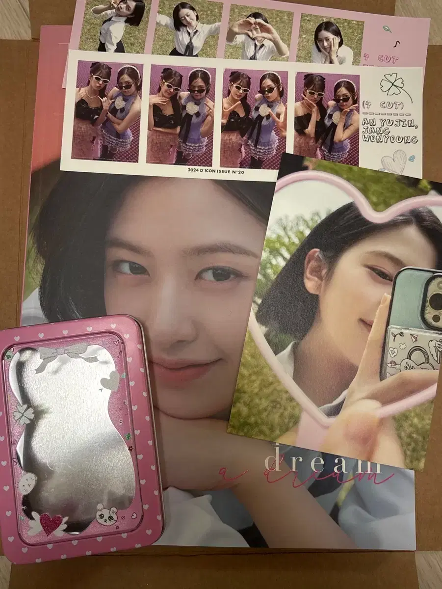 Ive Yujin D-Ikon A version bulk photobook sticker postcard tin case