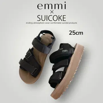 emmi x SUICOKE 스포츠 샌들 25cm 블랙