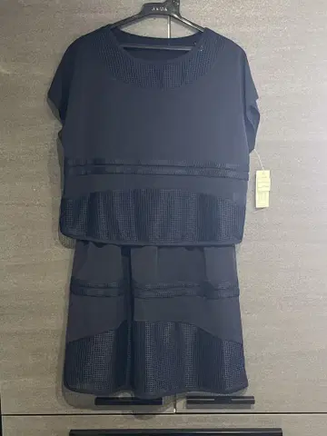 네이비 레이어드 스타일 셋업