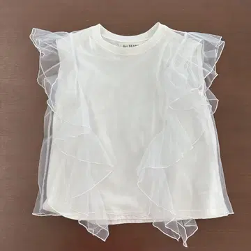 Ray BEAMS 프릴 탱크탑 화이트