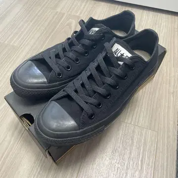 CONVERSE ALL STAR 블랙 로우 컷 25.5cm