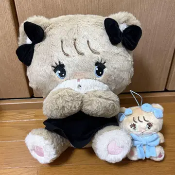 mikko 라떼 인형 & 마스코트 2개 세트