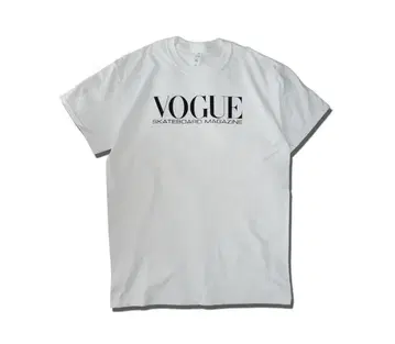 VOGUE SKATEBOARD MAGAZINE 티셔츠 화이트 XL