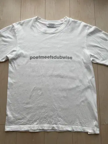 POET MEETS DUBWISE 티셔츠 화이트