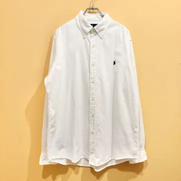 랄프 로렌 긴팔 셔츠 코듀로이 셔츠 화이트 L