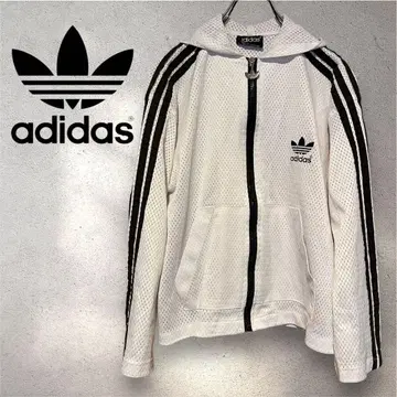 아디다스 화이트 메쉬 후드티 adidas