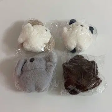 스폿폿 동물들 봉제 인형 참 컬렉션 4종