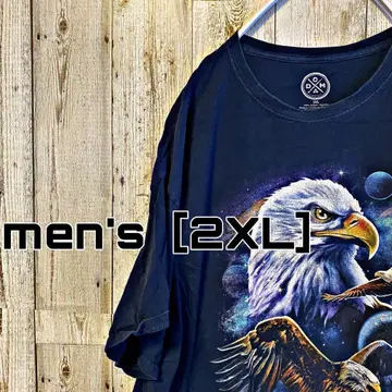 CB-2 [DOM] 컬러 이글 프린트 티셔츠 남성용 [2XL]