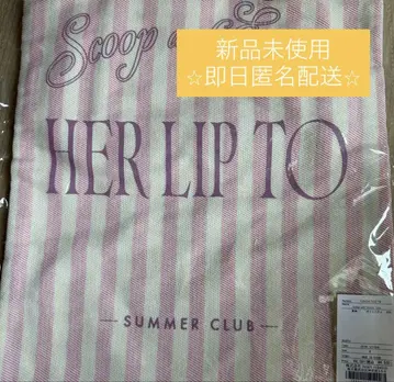 Herlipto 아이스크림 스트라이프 토트백 아이스크림
