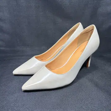 새상품 PIC&PAY 포인트 토 플레인 펌프스 25cm 그레이