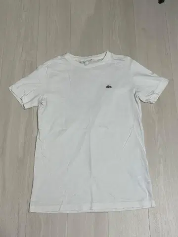 라코스테 화이트 티셔츠 US XS