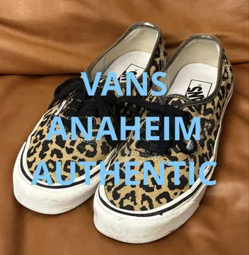 새상품급 VANS 반스 애너하임 레오파드 오센틱 26cm
